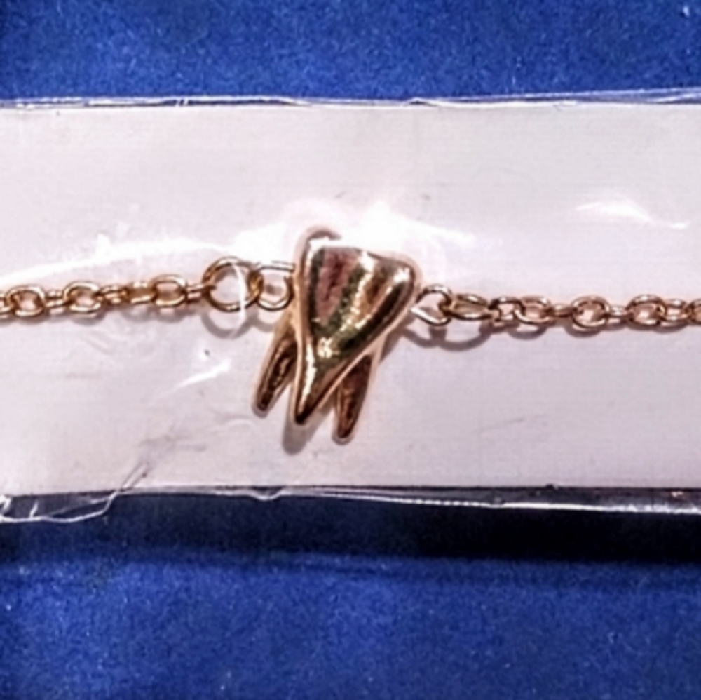 Rose Gold Dental Tooth Bracelet